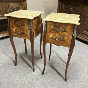 Pair of French Louis XV Style Bedside Tables