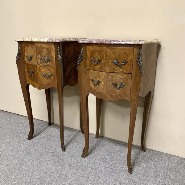 Pair of French Louis XV Style Bedsides