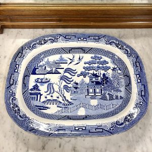 19th Century English Willow Pattern Serving Platter