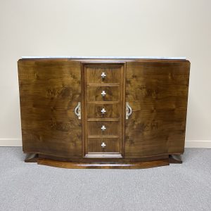 French Art Deco Walnut Buffet, c.1930