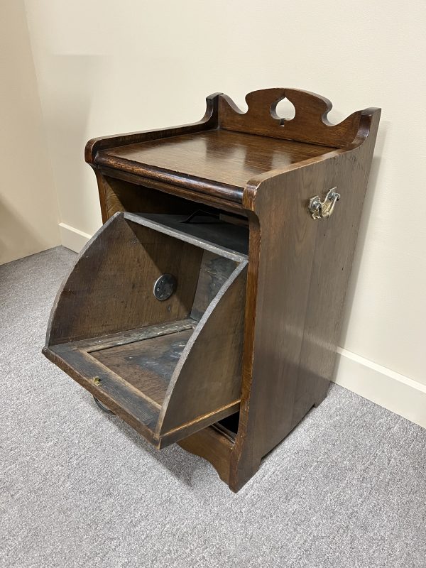 Edwardian Oak Coal Scuttle