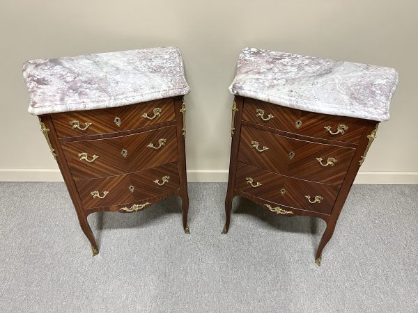 Pair of French Bedside Commodes, c.1920