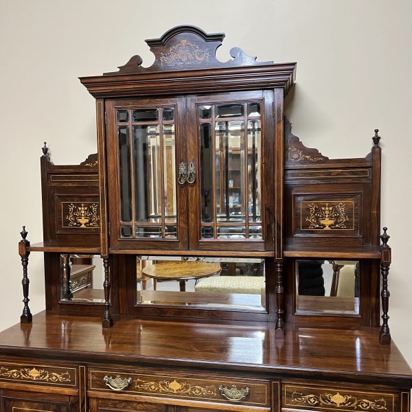 Inlaid Rosewood Sheraton Revival Cabinet