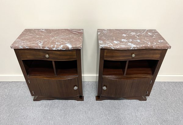 Pair of French Art Deco Bedsides, c.1930