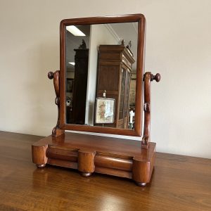 19th Century Mahogany Toilet Mirror
