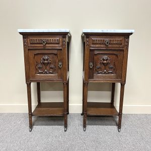 French Louis XVI Style Bedside Cabinets