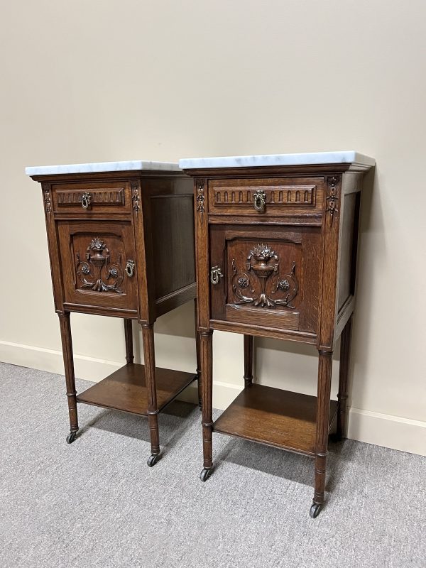 French Louis XVI Style Bedside Cabinets