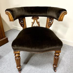 19th Century Victorian Library Tub Chair