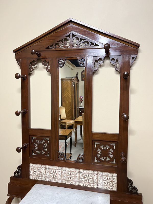 19th Century English Mahogany Hallstand