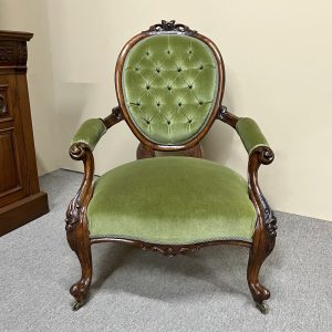 19th Century English Walnut Armchair