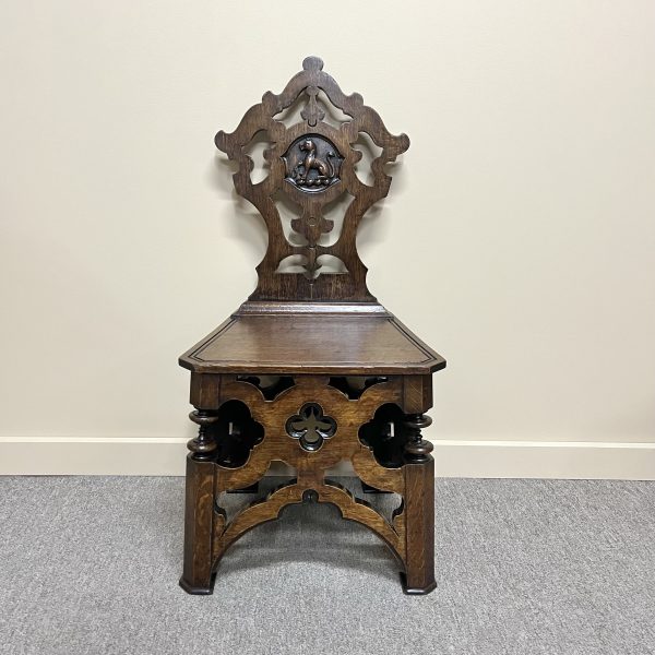 Victorian Gothic Revival Hall Chair