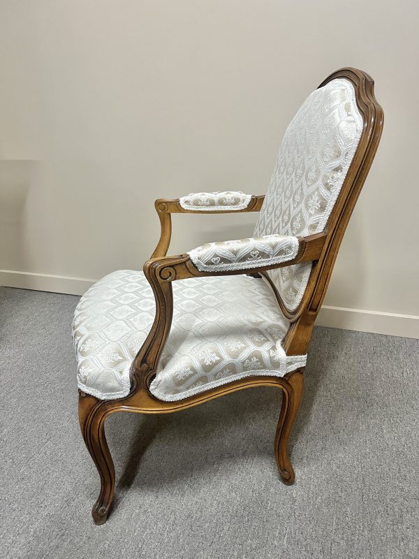 French Beechwood Fauteuil c.1920