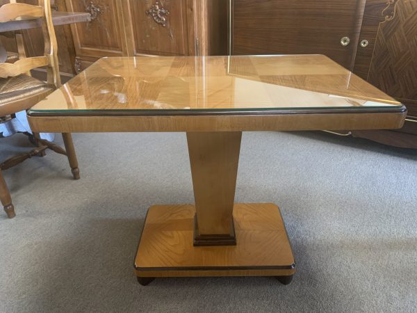 Art Deco Pedestal Occasional Table