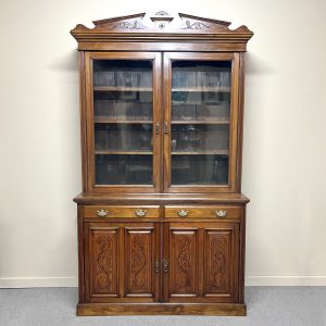 Edwardian Walnut Bookcase, c.1900