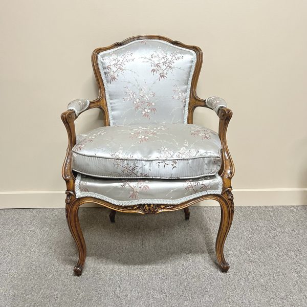 Pair of French Antique Walnut Fauteuils