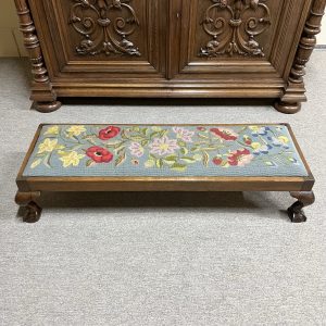 1920's footstool with ball-and-claw feet