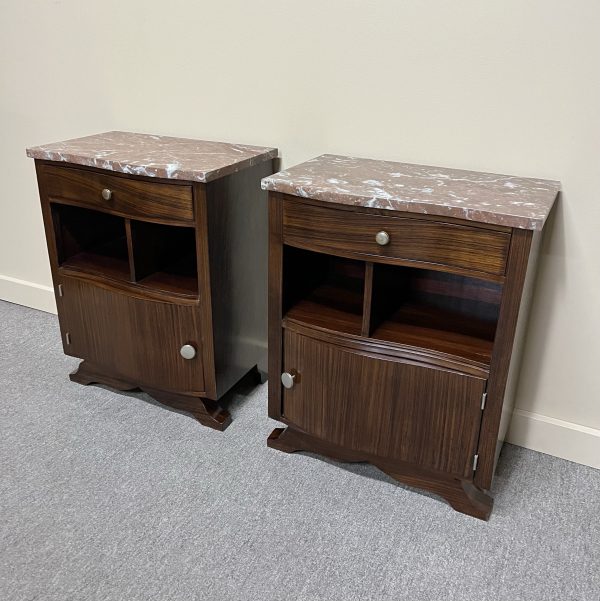 Pair of French Art Deco Bedsides, c.1930