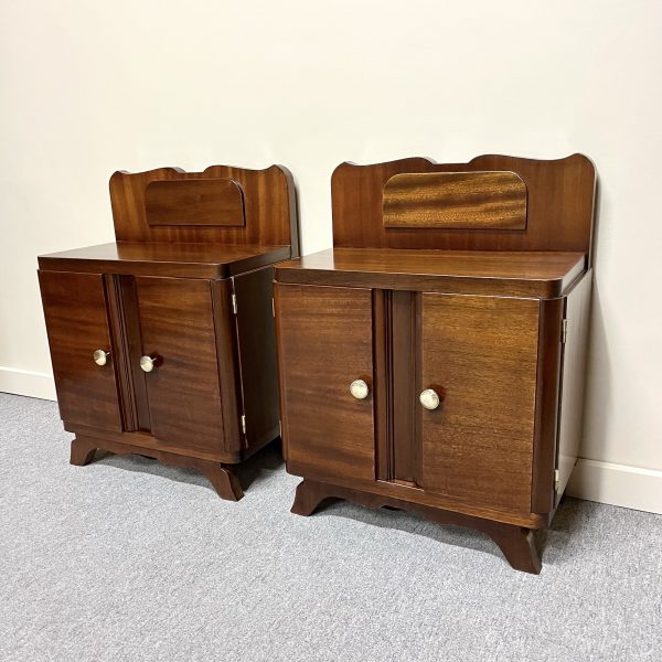 Pair of French Art Deco Bedside Cabinets