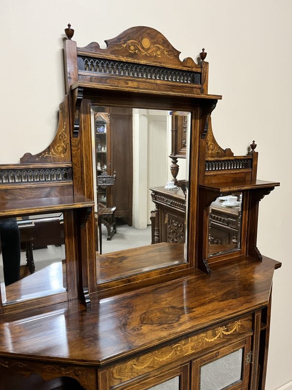 Fine Inlaid Rosewood Sideboard, c.1900