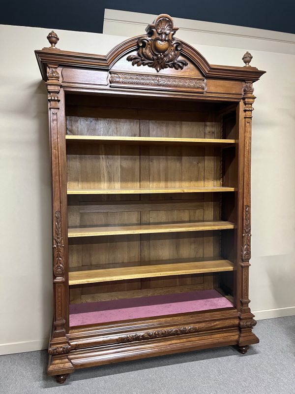 French Louis XIV Style Open Bookcase