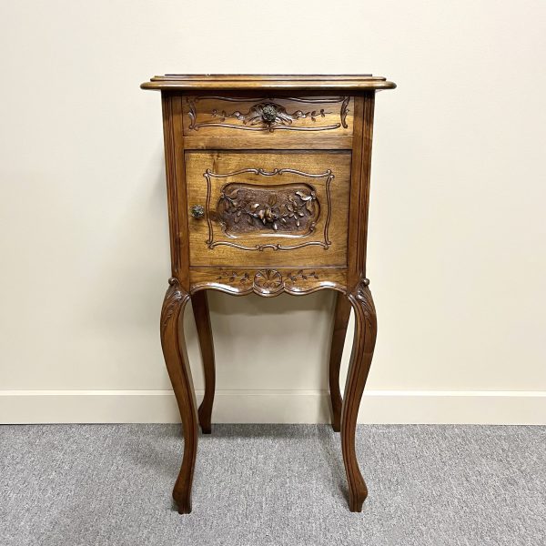 French Walnut Bedside Cabinet c.1900