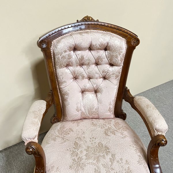 19th Century English Walnut Armchair