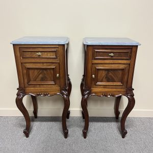 Pair of French Mahogany Bedsides