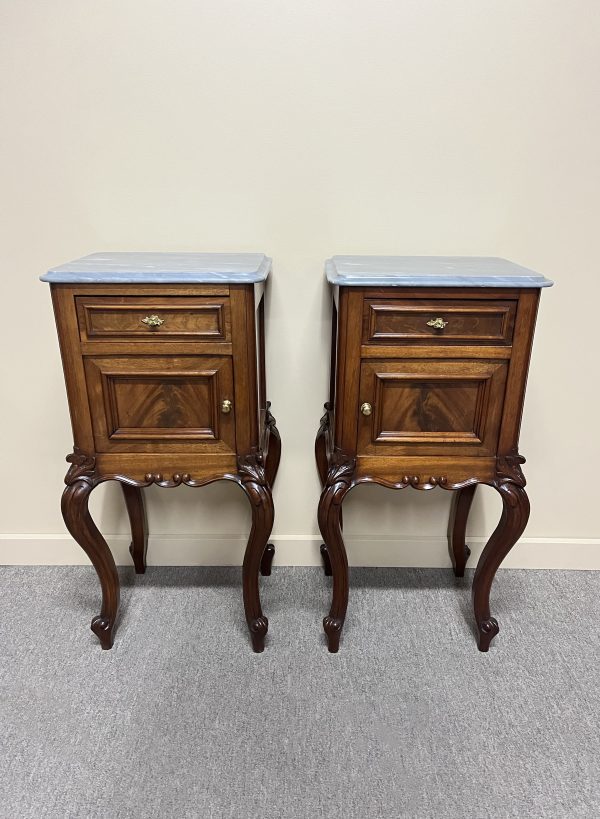 Pair of French Mahogany Bedsides