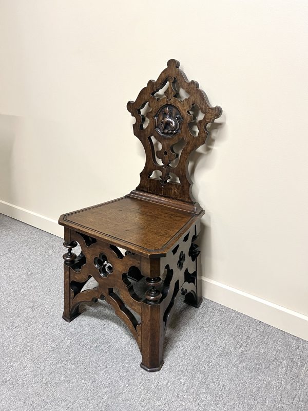 Victorian Gothic Revival Hall Chair