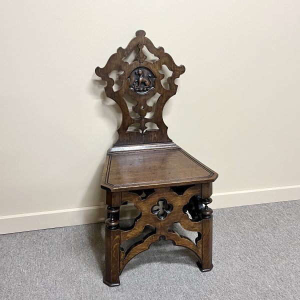 Victorian Gothic Revival Hall Chair