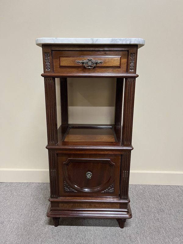 Pair of French Mahogany Bedside Cabinets