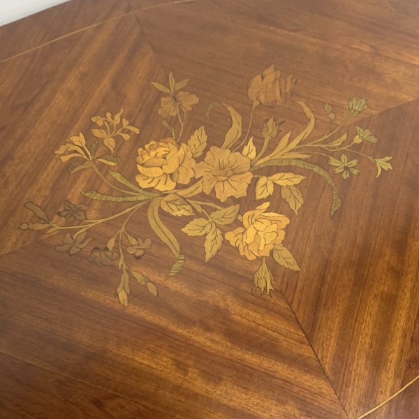 French Marquetry Occasional Table, c.1900