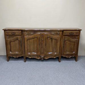 French Walnut Breakfront Buffet