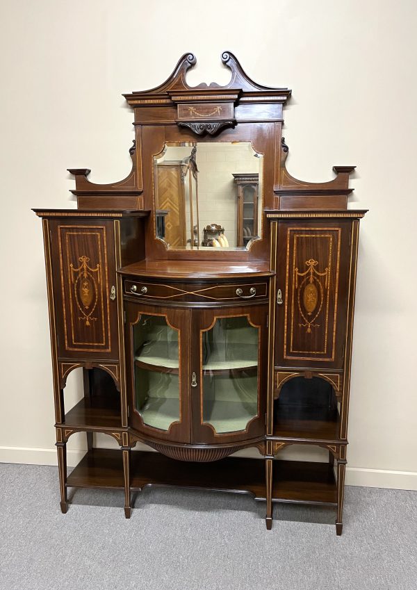 Fine English Edwardian Display Sideboard