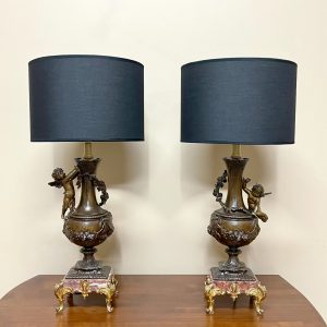 Pair of French Louis XVI Style Lamps Pair of French Louis XVI Style Lamps