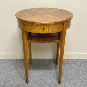 Art Deco Figured Birch Occasional Table Art Deco Figured Birch Occasional Table