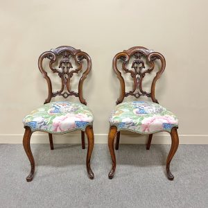 Fine 19th Century Walnut Chair - 2 Available Fine 19th Century Walnut Chair - 2 Available