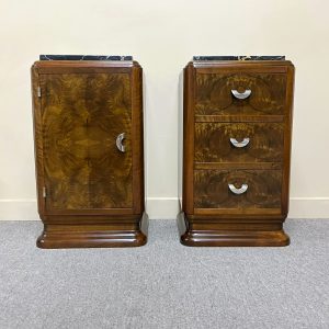 Pair of French Art Deco Bedside Cabinets Pair of French Art Deco Bedside Cabinets