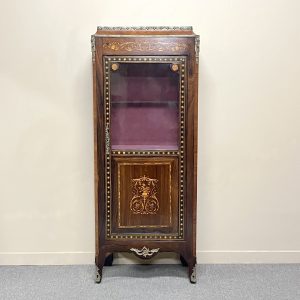 19th Century French Marquetry Vitrine 19th Century French Marquetry Vitrine