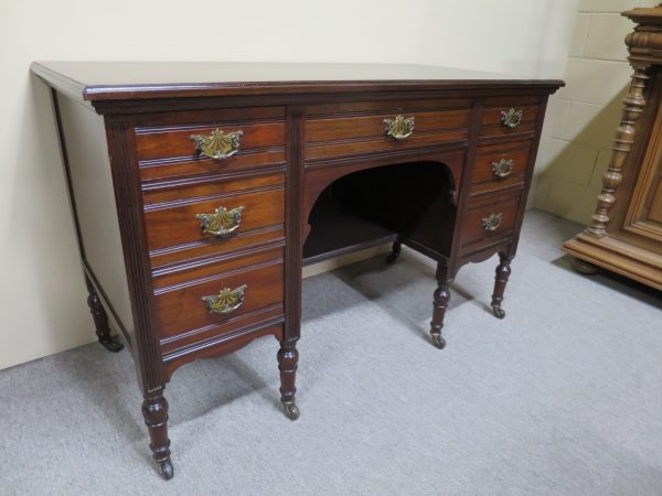 Edwardian Walnut Desk, c.1910