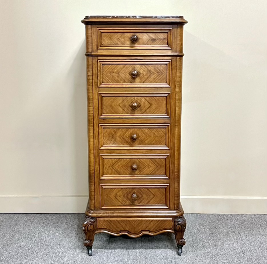 19th Century French Walnut Bedside Cabinet 19th Century French Walnut Bedside Cabinet