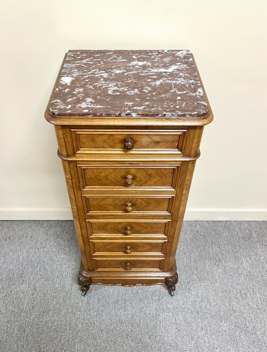 19th Century French Walnut Bedside Cabinet 19th Century French Walnut Bedside Cabinet