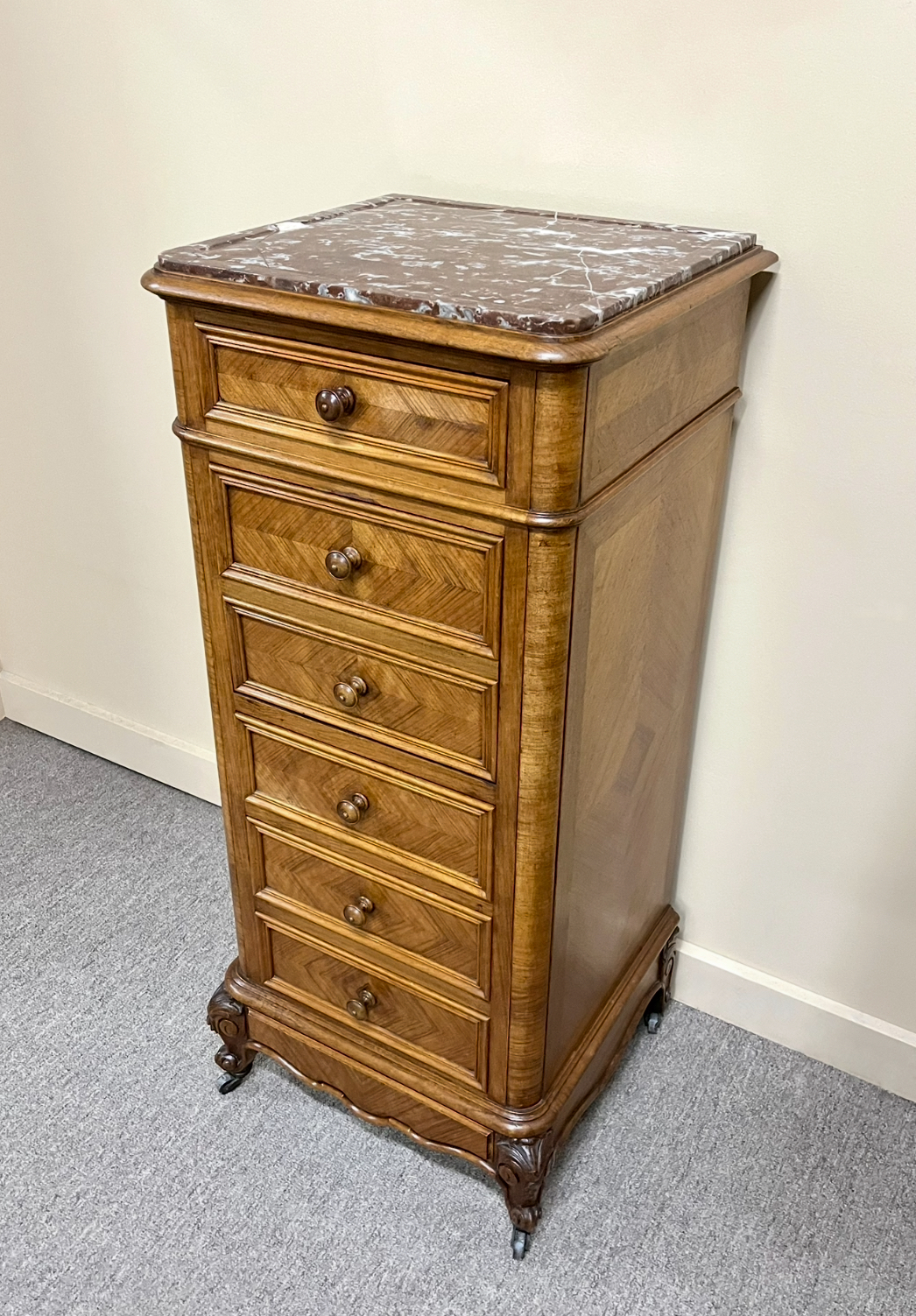 19th Century French Walnut Bedside Cabinet 19th Century French Walnut Bedside Cabinet