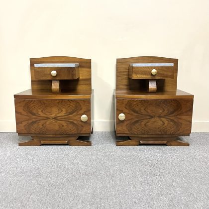 Pair of French Art Deco Beside Cabinets