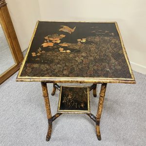 19th Century Aesthetic Bamboo Side Table 19th Century Aesthetic Bamboo Side Table