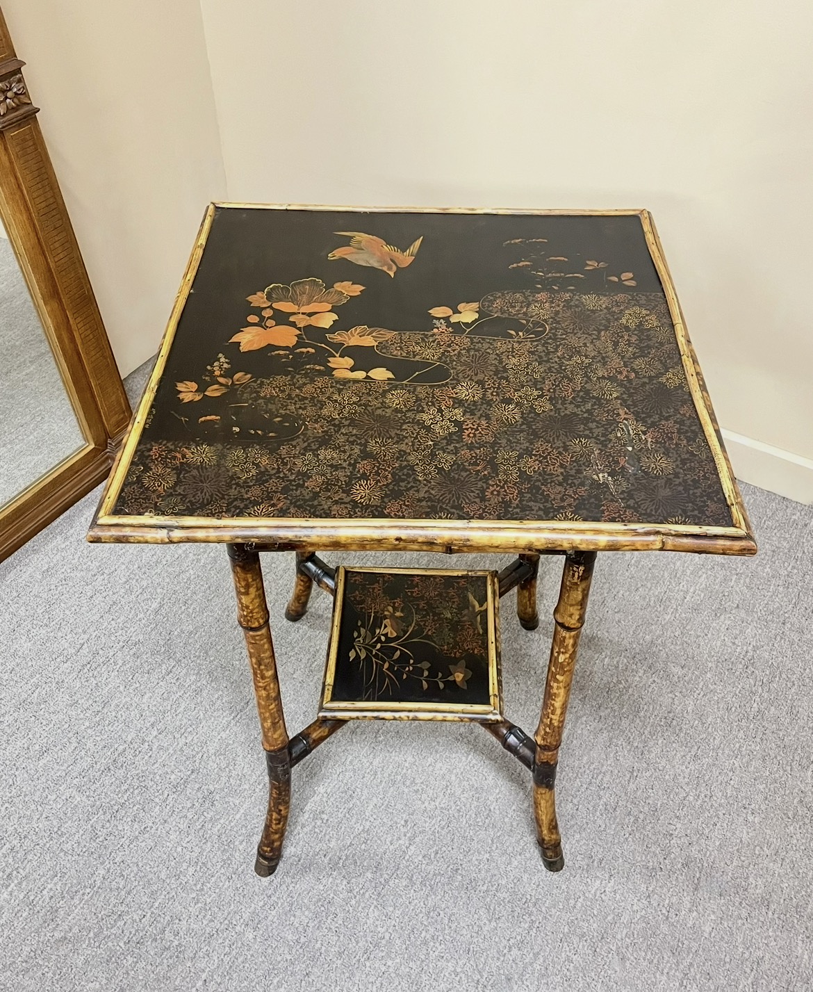 19th Century Aesthetic Bamboo Side Table 19th Century Aesthetic Bamboo Side Table
