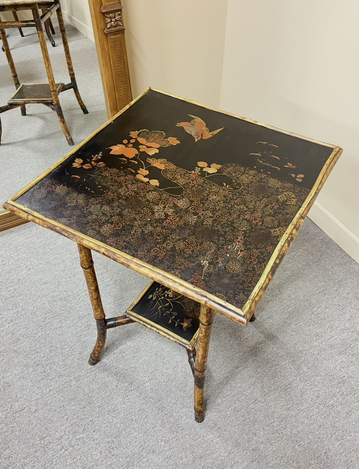 19th Century Aesthetic Bamboo Side Table 19th Century Aesthetic Bamboo Side Table