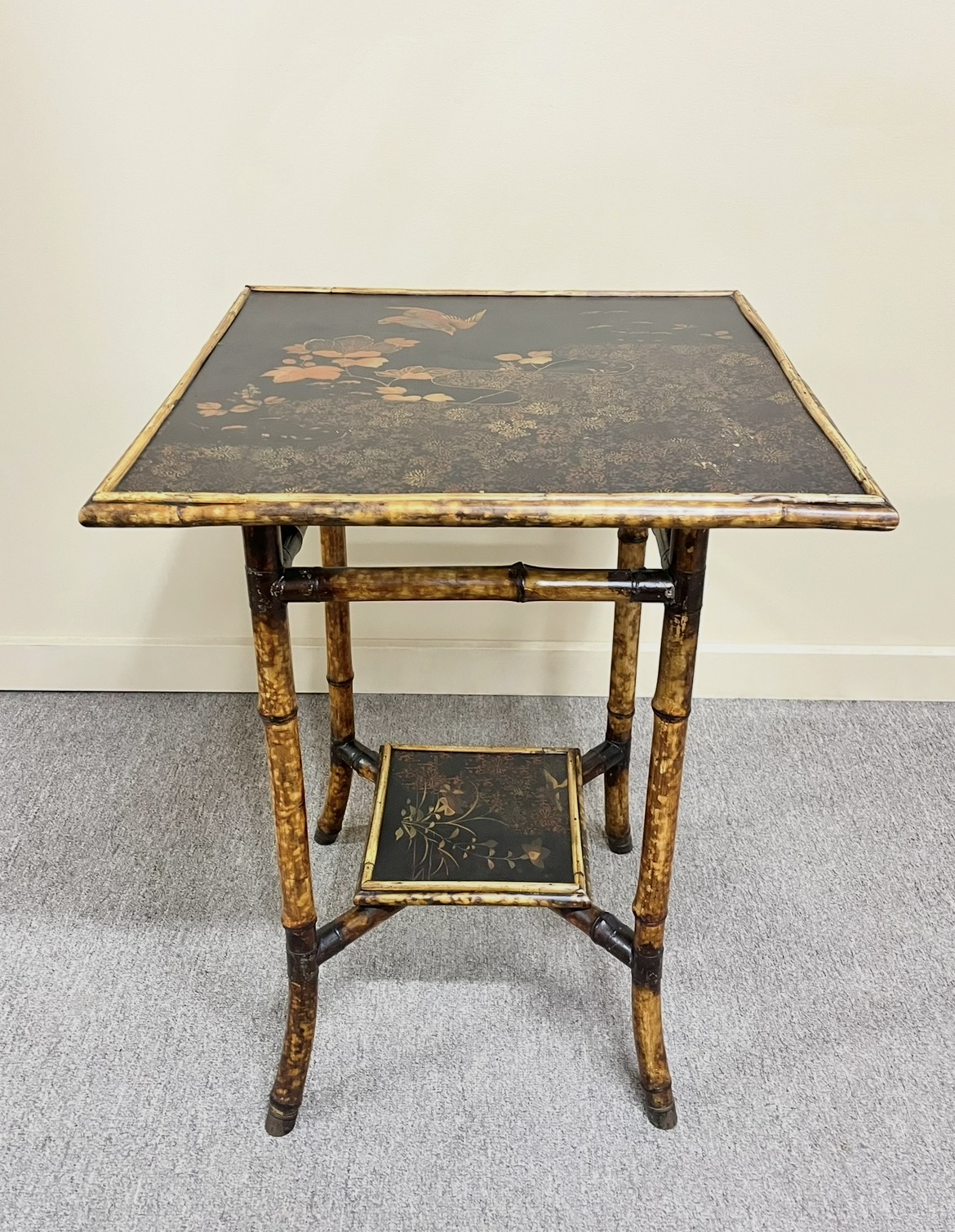 19th Century Aesthetic Bamboo Side Table 19th Century Aesthetic Bamboo Side Table