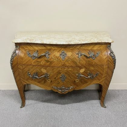 French Louis XV Style Bombe Commode
