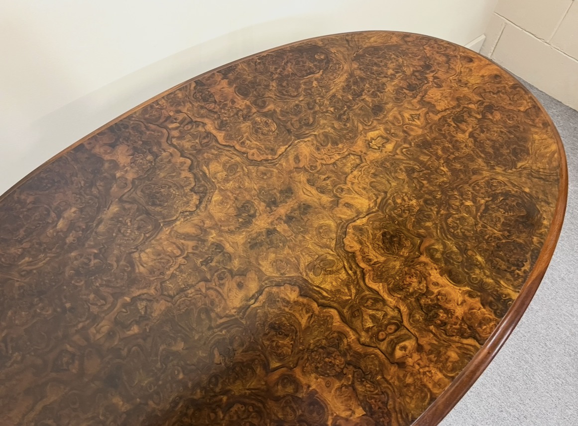Fine 19th Century Burr Walnut Side Table Fine 19th Century Burr Walnut Side Table